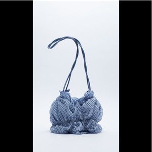 Zara bag- Gingham organza bag- never worn-